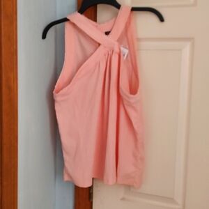 NWT cable & gauge M shell pink sleeves top